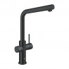 GROHE 31454KS1 Blue Home starter set L-outlet velvet black - black