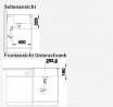 BLANCO 523332 Sink Legra 6 anthracite without eccentric Silgranit