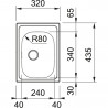 FRANKE Sink ETX 610-24 320 x 435 stainless steel