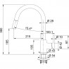 FRANKE Tap FC 6051.901 LINA matt black