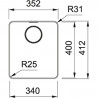 FRANKE Sink MYX 210/610-34 352 x 412 stainless steel
