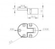 SISO hinge for folding doors brown