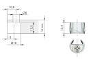 IF-shelf support PK2 16/16mm for wooden shelves