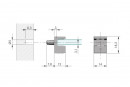 IF-Kristal shelf support for glass chrome