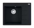 FRANKE Sink CNG 611-62 TL/2 620 x 500 matt black drain on the right