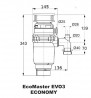 Grinder EcoMaster 1/2 HP Economy EVO3