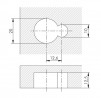IF-Secret Maxi hidden shelf support outer part