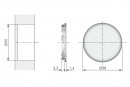 IF-Spiral lock diameter 35mm cover cap white