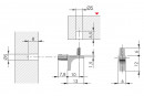 IF-K-Line shelf support with spike 5mm nickel