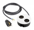 BACHMANN 931.252 Twist, 2 x 230V socket, white mat