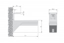 IF-shelf support Kalabrone Maxi stainless steel