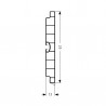 Plinth S100/02 100mm White matt 4m