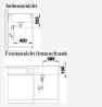 BLANCO 523263 Sink Zia XL 6 S Compact anthracite with eccent. Silgranit PuraDur