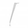 MILADESIGN Beveled design table leg ET N42026 white 420 mm