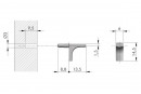 IF-K-Line shelf support 3mm nickel