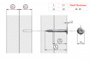 IF-screw Flat 4x31/20 decorative flat head, partial thread