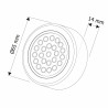 LED spotlight Oval warm white