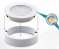 LED spotlight Oval warm white