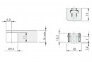 IF-Flipper shelf support min. 14mm transparent (100pcs)