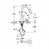 GROHE 32294002 Tap Zedra C-outlet lift. aerator with 3 types of flow chrome