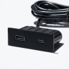 VersaPick, 1x USB A/C, rectangle, black mat