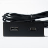 VersaPick, 1x USB A/C, rectangle, black mat