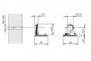 IF-shelf support PK2 18mm body part 5mm