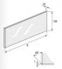 HETTICH 9283181 Avantech YOU glass filling 10mm for Inlay 187/500mm