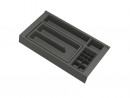 GOLLINUCCI Bathroom organizer with acc. for depth 450 mm, anthracite 241x422x53