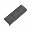 GOLLINUCCI Bathroom organizer with acc. for a depth of 400 mm, anthr. 122x372x69