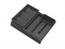 GOLLINUCCI Bathroom organizer with acc. for a depth of 400 mm, anthr. 308x372x90