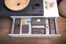 GOLLINUCCI Bathroom organizer with acc. for a depth of 350 mm, anthr. 146x322x69