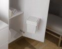 GOLLINUCCI Door basket 5 ls with revolving lid, white 174x176x229