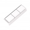 GOLLINUCCI Bathroom organizer with acc. for a depth of 400 mm, white 122x372x69
