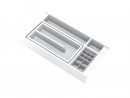 GOLLINUCCI Bathroom organizer with acc. for a depth of 450 mm, white 241x422x53