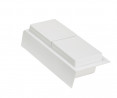 GOLLINUCCI Bathroom organizer with acc. for a depth of 270 mm, white 122x242x69
