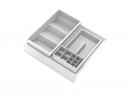 GOLLINUCCI Bathroom organizer with acc. for a depth of 350 mm, white 308x322x90
