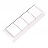 GOLLINUCCI Bathroom organizer with acc. for a depth of 450 mm, white 146x422x69