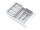 GOLLINUCCI Bathroom organizer with acc. for a depth of 450 mm, white 308x422x90