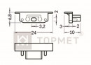 StrongLumio end parts for the Groove 10 bar, straight black (pair)