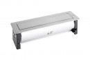 VersaTurn 2x 230V, 1x USB A/C 5V, 1x RJ45, HDMI, stainles steel