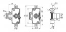 LEHMANN Three-way lock 750 25 mm right-left
