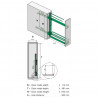 KES 233465 double basket 150mm towel holder Arena Style chrome