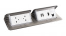 LEGRAND Pop-up double,2x 230V,USB A+A power supply,1x RJ45,HDMI,stainl. steel