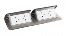 LEGRAND Pop-up double, 4x 230V, stainless steel
