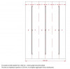 TERNO sliding door braces 2248mm