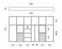 StrongIn jewelry organizer for a wardrobe drawer with a width of 900 mm