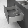 HETTICH 9278342 Box for siphon cut-out square, silver