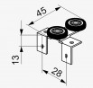 SEVROLL 10203 Comfort upper trolley 18mm - 2 pcs