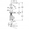 GROHE 30270GN0 Tap ESSENCE L-outlet with dual. shower brushed Cool Sunrise